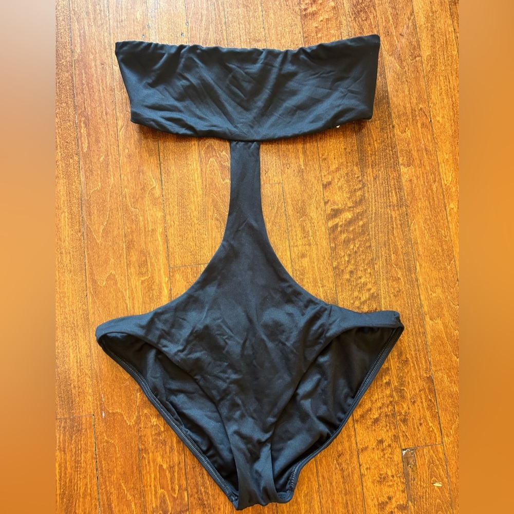 Ralph Lauren Collection Black One Piece Swimsuit
